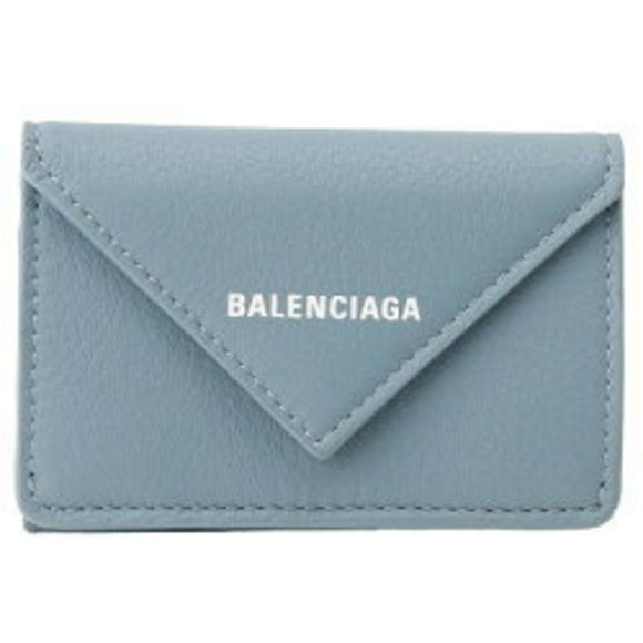 BALENCIAGA Wallet Tri blue gray - Picture 1 of 3